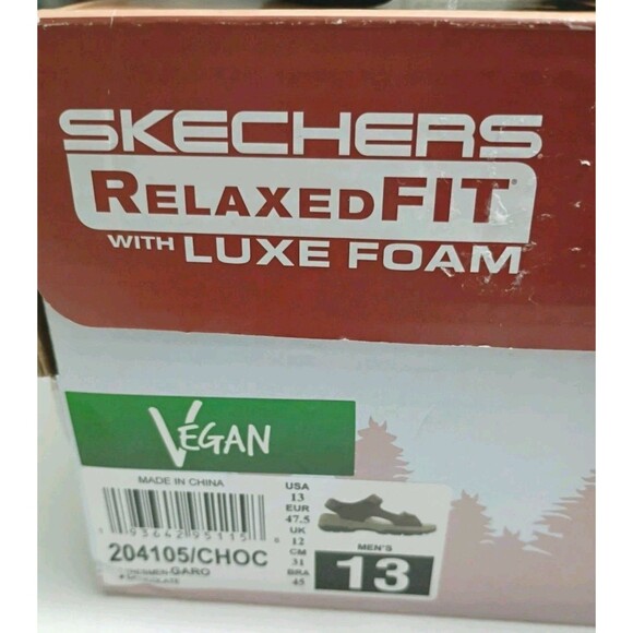 Skechers Relaxed Fit with Luxe Foam Tresmen -Garo Chocolate Brown Gray main image 7